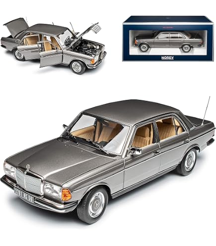 Mercedes 230E W123 1975 Vert - KKSCALE 1:18 - Modèle Moulé Sous Pression - NEUF