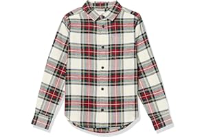 Amazon Essentials Jungen Flanellhemd Mit Knopfleiste