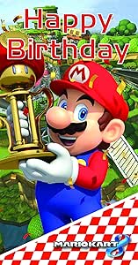 Mario Kart Happy Birthday Card Amazon De Stationery Office Supplies