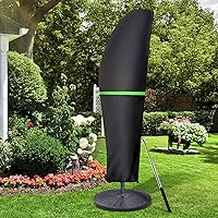 GEMITTO Sonnenschirm Schutzhülle mit Stab, Sonnenschirm Abdeckung 2 bis 4 M Große Ampelschirm Schutzhülle, Wetterfeste…