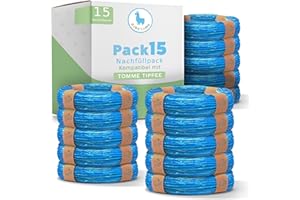 Baby Lama 15 Stück Tommee Tippee Nachfüllkassette Kompatibel, Tommee Tippee Windeleimer Mit Talkumduft, Nachfüllkassetten Windeleimer Kompatibel Twist & Click, Sangenic Tec