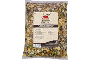 Hamster Seed Nut Feed Mix 1kg - SeedzBox Deluxe Hamster Forage Food - Natural Healthy Food For Pet Hamsters Gerbils and Mice - Sunflower Seeds Peanuts Maize Barley and Vitamin C
