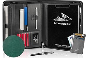 Royal Phoenix® Business Schreibmappe A4 'Falcon' - Hochwertige Businessmappe mit Reißverschluss - inkl. Kreditkartenetui + weiteren EXTRAS - Dokumentenmappe aus hochwertigem Kunstleder in Smaragdgrün