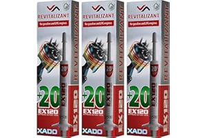 XADO Set de Protection Contre l'usure du Moteur - 3 x Moteur Revitalizant EX120 (Essence et GPL)