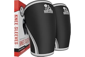 Nordic Lifting Kniebandagen (1 Paar) Unterstützung & Kompression für Gewichtheben, Powerlifting & Cross Training - 7mm Neopren-Bandage für Die Besten Kniebeugen - Sowohl für Frauen als auch Männer