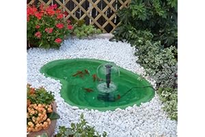 Giardini d'Acqua Laghetto da Giardino Preformato 90 Lt Vasca Verde Modello Caldonazzo 110×78×28 per Pesci, Tartarughe, Ninfee, Piante Palustri e Stagni Artificiali da Esterno