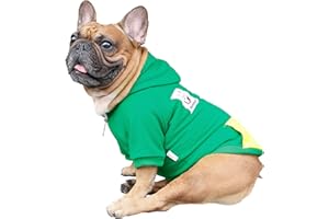iChoue Sweat-Shirt à Capuche zippé pour Animal Domestique, L Plus, Vert