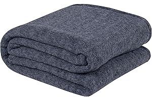 VAS COLLECTIONS Woolen Blanket Warm and Super Soft Heavy Weight Single Bed Blankets for Heavy Winter (Grey,152X225 cm,1400 Gr