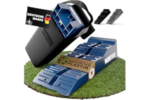 WERKTHOR Cunei per Camper (Blu) - [Set da 2] Cunei stabili per roulotte e camper | Cunei per camper per un livellamento sicuro [<5t] - per qualsiasi superficie - Borsa inclusa