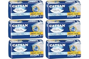 Catsan Smart Pack Katzenstreu Streu Nicht klumpend, 6 Packung mit 12 Packs 48L