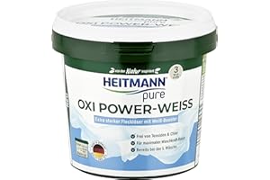 ‎HEITMANN PURE HEITMANN pure Oxi Power-Weiß | Für strahlend weiße Wäsche | Effektiv gegen Flecken und Gerüche | Maximaler Waschkraft-Boost | 500 g