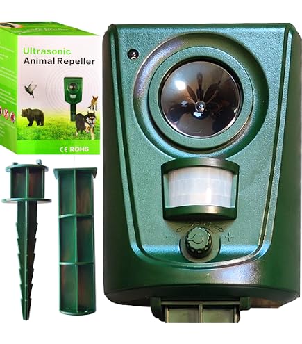 Répulsif Ultrasonique Solaire Perel - Anti Nuisibles Extérieur - Chat, Chien, Rongeurs - Étanche IP44