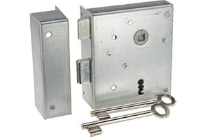 INTRA-TEC Rheinisches Kastenschloss Links einwärts Buntbart 101x117x24 mit Schließkasten