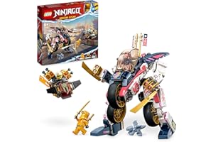 LEGO 71792 Ninjago Le Robot Bolide Transformable de Sora, Set avec Figurine à Transformer en Moto, Jouet de Ninja pour Enfants, Garçons et Filles, Plus 3 Minifigurines