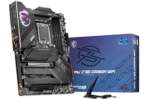 MSI MPG Z790 CARBON WIFI, SCHEDA MADRE – Supporta processori Intel Core 14ª, 13ª e 12ª gen (LGA 1700), DDR5 fino a 7600+ MHz, PCIe 5.0 x16, M.2 Gen5, Wi-Fi 6E, design avanzato e prestazioni elevate