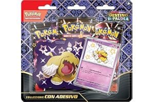 Pokémon Collezione con adesivo (Greavard) dell’espansione Scarlatto e Violetto - Destino di Paldea del GCC (carta promozionale olografica e tre buste di espansione), edizione in italiano