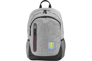 FOCO Officially Licensed Aston Villa FC Grey Football Backpack
