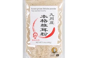 SUGIMOTO Forest-Grown Japanese Shiitake Powder 40g, Natural Umami Booster