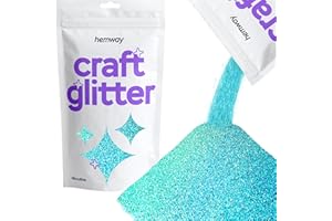 ‎HEMWAY Hemway Craft Glitter 100g 3,5 Unzen Mikrofeiner 1/256" 0,004" 0,1 mm (Turquoise Holographic)