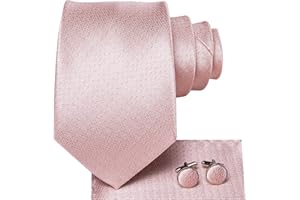 Hi-Tie Herren Solid Color Krawatte Taschentuch Hochzeitsfeier Klassische Krawatte & Einstecktuch Set-Mehrere