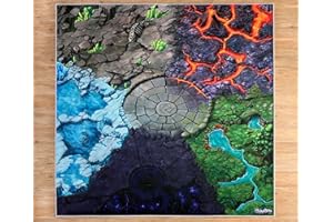 ‎SKIPPIDOO SkippiDoo Play Mat - Children's Room Rug 160 x 160 cm Ideal for Toy Figures, Suitable for Fantasy Worlds such as Schleich Eldrador