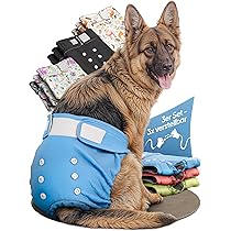 SlowTon Hondenluiers voor honden L, 3 stuks wasbare lekvrije loopsheidsbroek voor teven, incontinentie en loopsheidsbroek, beschermingsbroek voor lopen hond (L