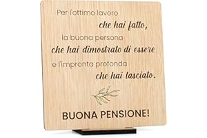 CONTRAXT Biglietto Originale per la Pensione in Legno. Regali Unici per la Pensione per Uomini e Donne, Colleghi, Capoufficio, Amici, Insegnanti (Pensione)