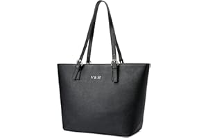Vanessa & Melissa® Damen Shopper klassisch elegante Handtasche Henkeltasche Schwarz