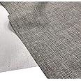 A-Express Soft Plain Linen Look Fabric Curtains Bag Designer Clothing Material Dressmaking Upholstery 145cm Wide - 1 Metre 100cm x 145cm Stone Grey