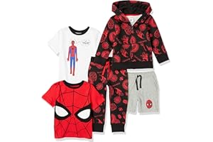 Amazon Essentials Disney | Marvel | Star Wars Completi (in precedenza Spotted Zebra) Bambini e Ragazzi, Pacco da 5