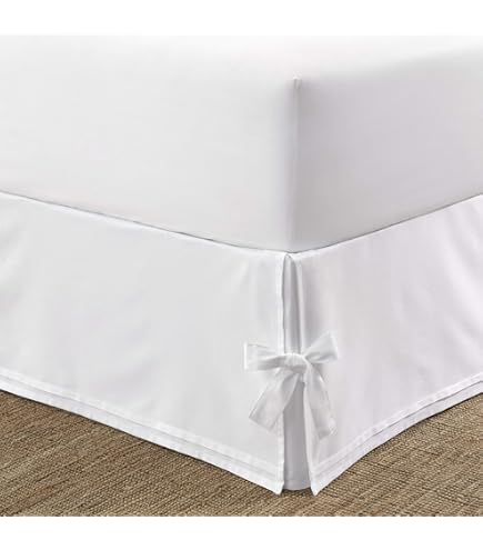 MADURA - Cache Sommier Carlina En Lin Lavé Légèrement Froissé Blanc