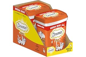 Dreamies Cat Snacks with Chicken Flavor, Pack of 2 x 350 g