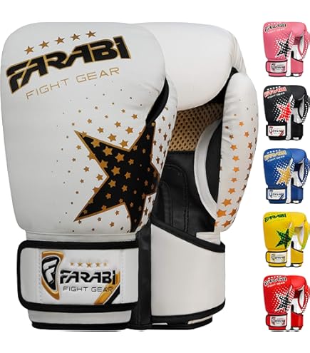 Gants De Boxe Pour Enfants - Taille 21.5 X 13 X 8 Cm, Motif Flamme, Renforcés Et Respirants