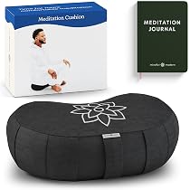 thumbnail image 2 of Floor Pillow Zafu Buckwheat Meditation Cushion,D=13\"/16\" H=5.5\",Round Zabuton Meditation P Meditation 2 of 9