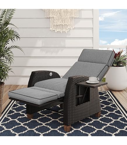 Coussin Transat Bain De Soleil Coussin Chaise Longue Morkite - Capuche Antidérapante Et Rembourrage épais Coussin Extérieur Capuche