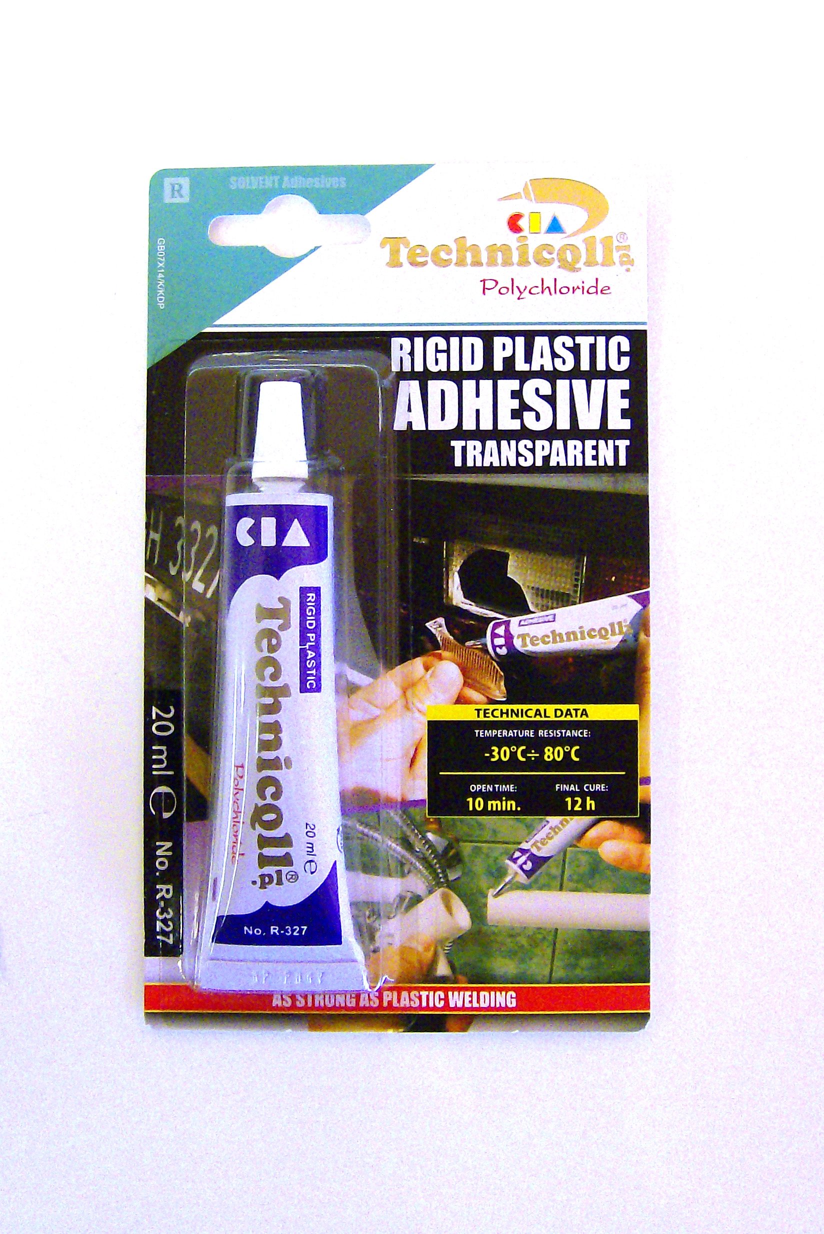 STRONG CLEAR ADHESIVE GLUE FOR HARD PLASTIC ABS TR EVA PERSPEX ACRYLIC GLASS NEW
