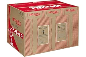 WypAll, 7569, ForceMax Industrial Cloth, 1 Ply, Grey, 1 box x 480 cloths