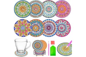 ‎TATEANGNIK Bastelset Geschenk Kinder Mädchen 8 9 10 11 12 Jahre, Untersetzer Diamond Painting Bastelset Mädchen 7 8 9 10 11 12 Jahre, Diamant Geschenke für Teenager Madchen 7-12 jährige Kindergeburtstag Basteln