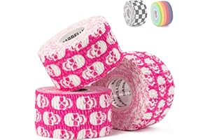 Barbell UP Antidérapante Bande de Pouce – Adhésif Ruban pour Cross Training, Yoga, Gym, Musculation, Weightlifting, Powerlifting, Fitness, Deadlift, Hook Grip Cotton Thumb Tape