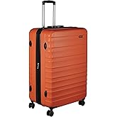 Amazon Basics Large Hardshell Suitcase - ABS Expandable Travel Luggage with 4 Swivel Double Wheels - Scratch Resistant and Li