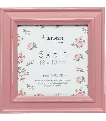 Hampton Frames Bilderrahmen Paloma 20x20 Cm – Weiß, Shabby Chic, Freistehend Oder Wandmontierbar