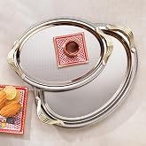 Schafer Ela 2 li Oval &Ccedil;ay Tepsisi-Platin01