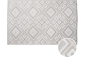 ‎BUTLERS BUTLERS In- & Outdoor-Teppich Ethno L 180 x B 118cm -Colour Clash- Balkonteppich wetterfest und waschbar | auch für Küche, Bad oder Flur