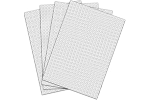 TOONGEEN Wire Mesh Sheet 4 Pcs, Never Rust 304 Stainless Steel Fine Metal Rodent Mesh Panels, Air Brick Vent Mesh Cover for Mouse Rat Proof Insect Pest Control, 20 Mesh A4(210 x 300 mm)