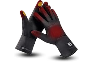 WEIVIOQ Heated Glove Liners for Men Women, Rechargeable Battery Electric Heated Gloves, Winter Warm Glove Liners for Arthritis Raynaud, Thin Gloves Riding Ski Snowboarding Hiking Cycling Hand Warmers