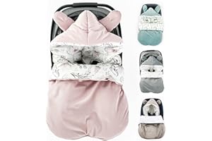 BABEES Sacco nanna invernale per neonato, autunno/inverno, imbottito, coprigambe per bambini, sacco nanna