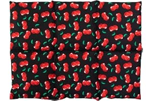 GIRAFFENLAND Cuscino termico: Cuscino con noccioli di ciliegia 40x30 6 compartimenti, cherry-black. Terapia caldo e freddo. Per la schiena, lo stomaco e molto altro