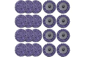 Merryland Disque de Décapage 50mm Peinture Rouille Meuleuse À Rectifier, 50 mm Violet Disques de Nettoyage Disque CSD Disque à Décaper 20 Pièces, Métal INOX Acier Fer, DGTA020C1