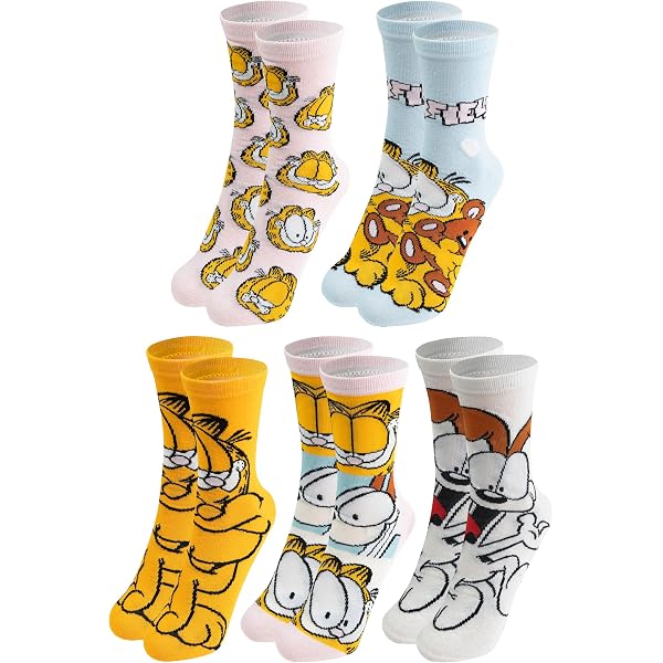 Abito Lungo Maglietta Oversize Garfield Ufficiale - 100% Cotone Morbido Con Stampa Del Gatto Camminatore - Grigio E Arancione, Taglie Dalla S Alla XXXL
