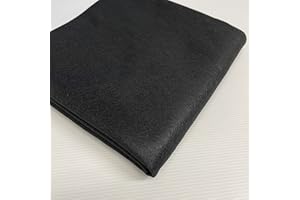 MIDLAND TEXTILES Black Acrylic Plain Felt Arts and Craft Fabric Material for Sewing Embroidery Decorations 88cm Wide 1 Meter Pre Cut (Black, 1 Meter Pack)